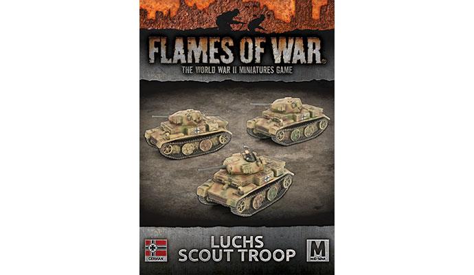 Flames of War: GBX131 Panzer II (Luchs) Scout Troop (Mid War x3 Tanks)