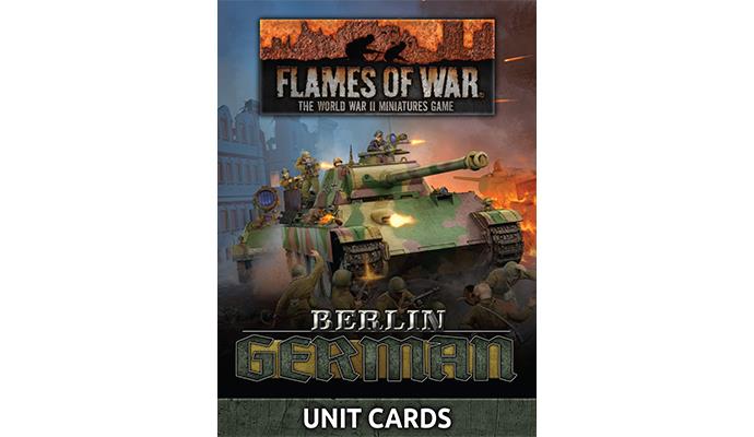 FW273U Berlin: German Unit Cards (104x Cards)