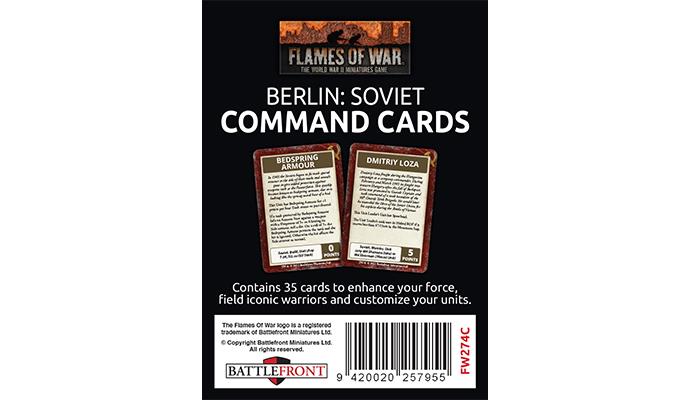 FW274C Berlin: Soviet Command Cards (35x Cards)