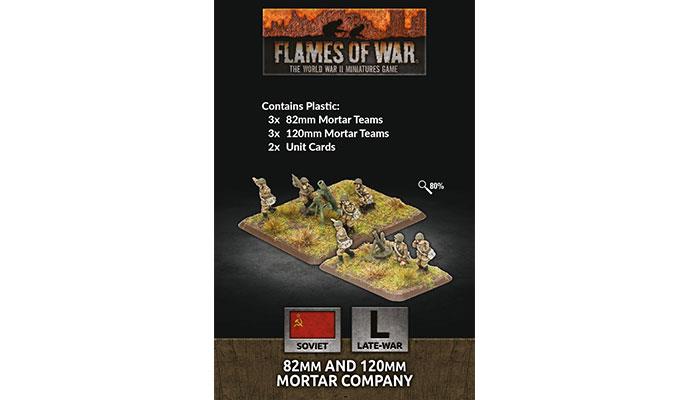 Flames of War: SU781 82mm and 120mm Mortar Company (Plastic)