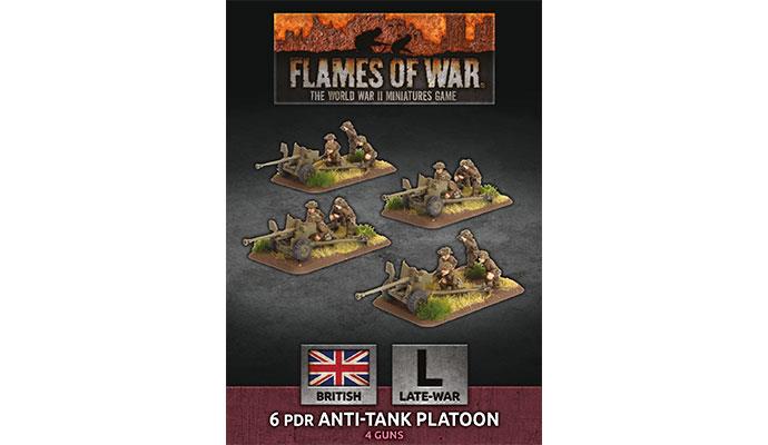 Flames of War: BBX54 6 pdr Anti-tank Platoon (Plastic)