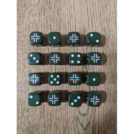 WW2 Dice - Generic Hungarian Early War Cross Dice