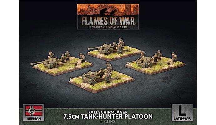 Flames of War: GBX139 Fallschirmjäger 7.5cm Tank Hunter Platoon (Plastic)