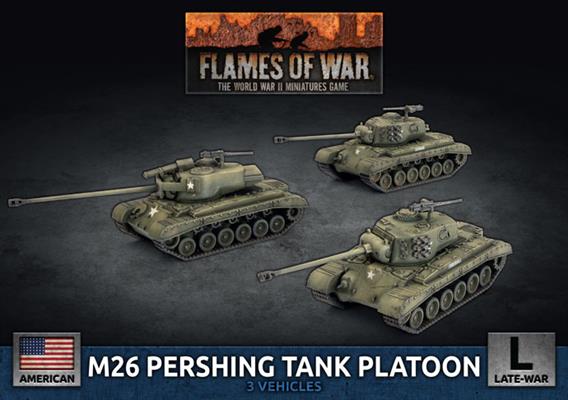 Flames of War: UBX90 M26 Pershing Tank Platoon (Plastic)