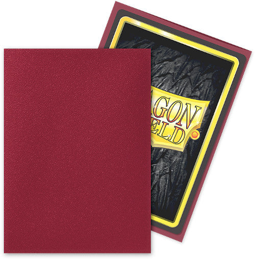 Dragon Shield: Matte Standard Size Sleeves 100pk Blood Red