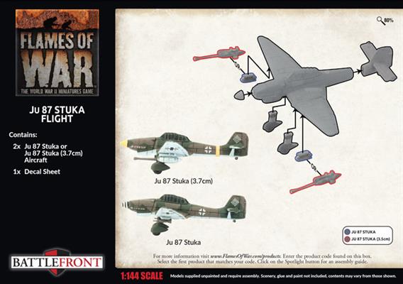 Flames of War: GBX173 Ju 87 Stuka Flight