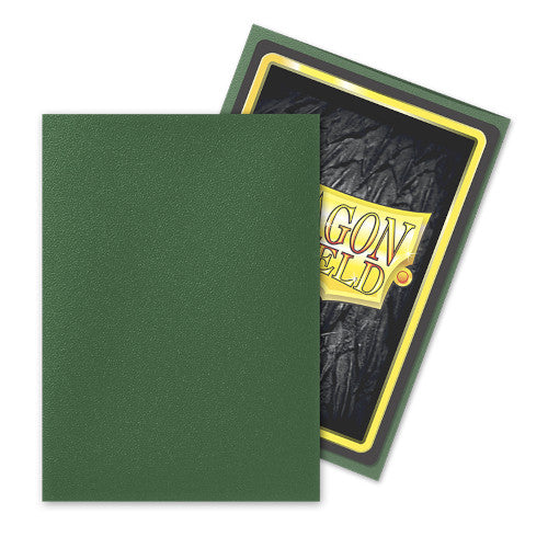 Dragon Shield: Matte Standard Size Sleeves 100pk Forest Green