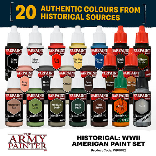 The Army Painter: Warpaints Fanatic Historical Set World War II American