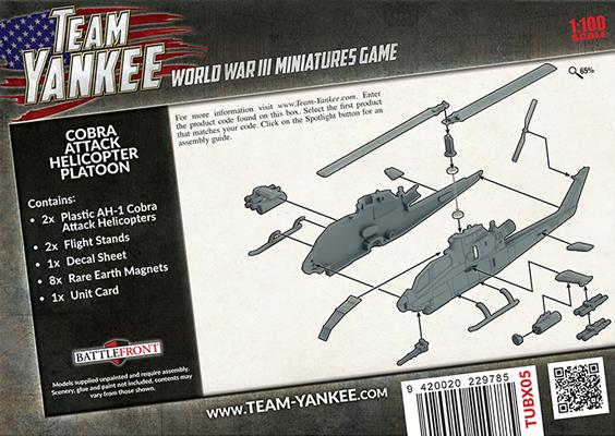Team Yankee: TUBX05 Cobra Attack Helicopter Platoon