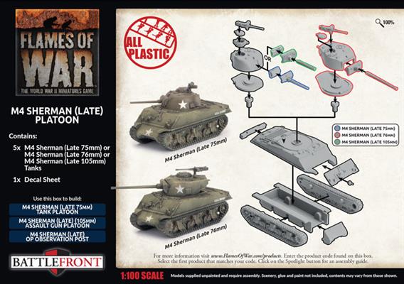 UBX88 M4 Sherman (Late) Tank Platoon