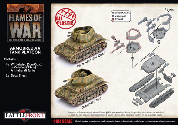Flames of War: GBX166 Armoured AA Tank Platoon