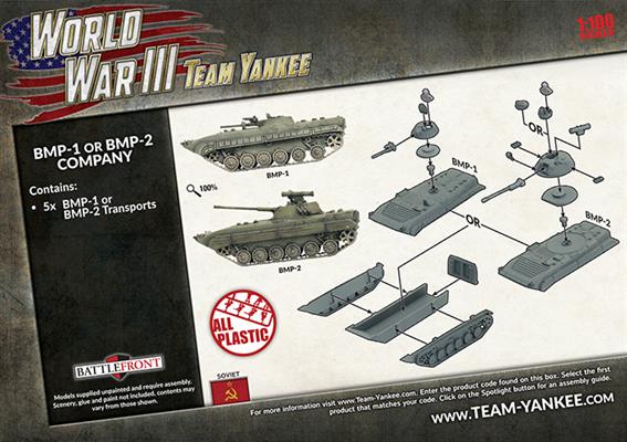 Team Yankee: TSBX02 BMP-1 or BMP-2 Company (WWIII x5 Tanks Plastic)
