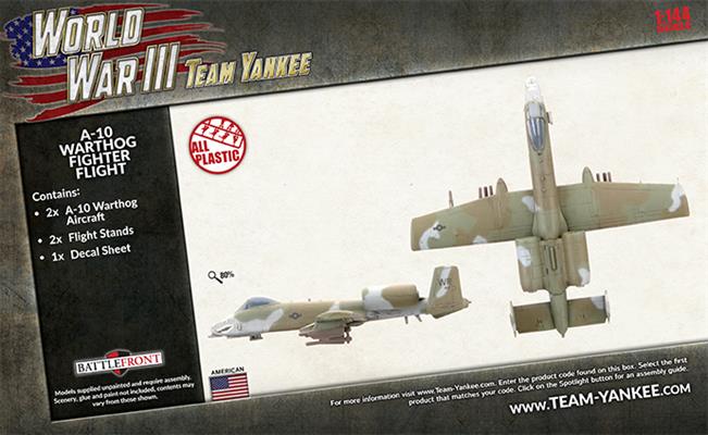 Team Yankee: TUBX27 A-10 Warthog Fighter Flight (Plastic)