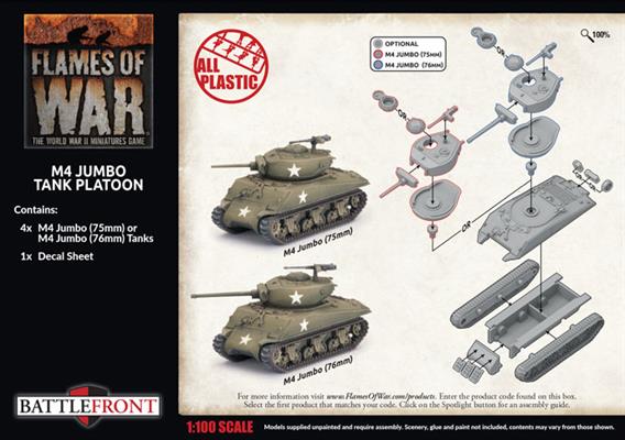 Flames of War: UBX92 M4 Jumbo Tank Platoon