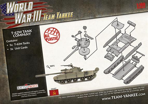 Team Yankee: TSBX19 T-62M Tank Company (Plastic)