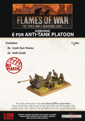 Flames of War: BBX51 Airborne 6pdr Anti-tank Platoon (Plastic)