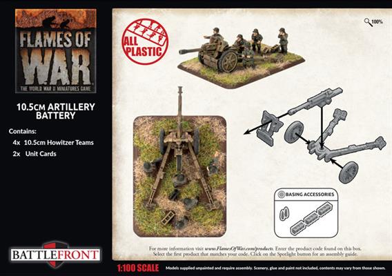 Flames of War: GBX145 10.5cm Artillery Battery