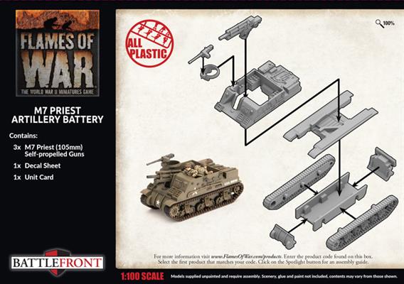 UBX73 M7 Priest Artillery Battery (Plastic)