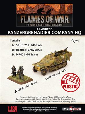 GBX168 Armoured Panzergrenadier Company HQ (Plastic)