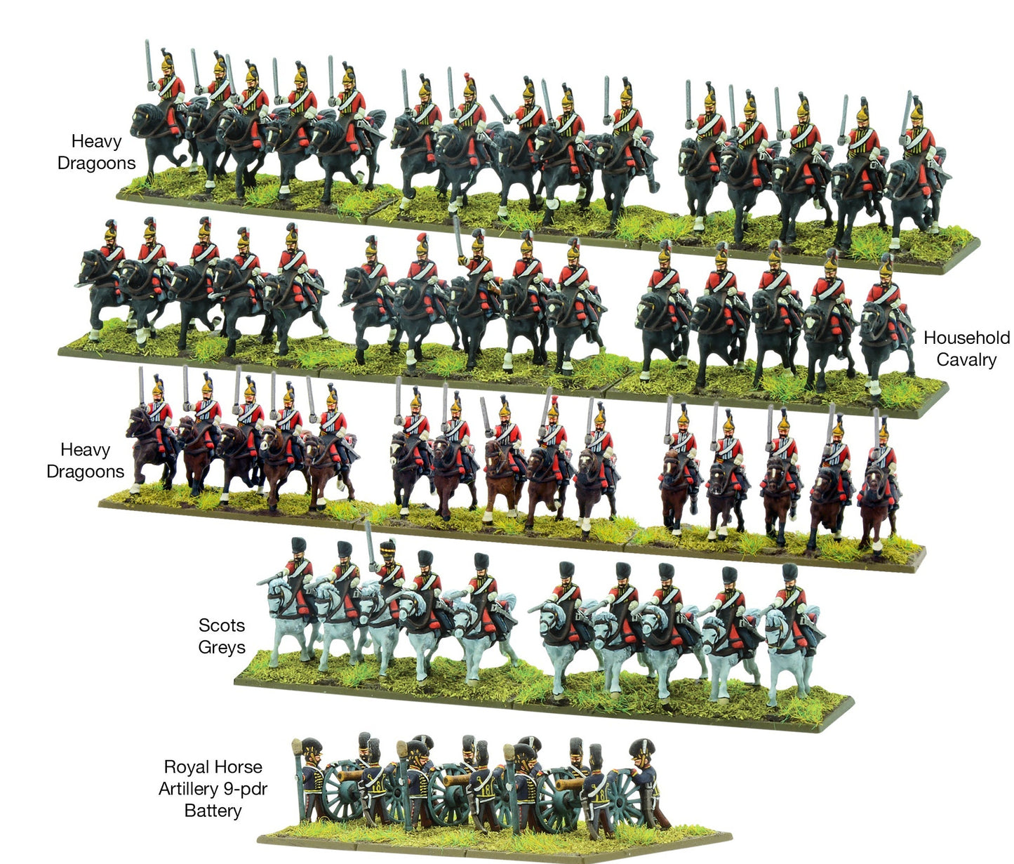 Black Powder Epic Battles: Waterloo - British Heavy Cavalry Brigade