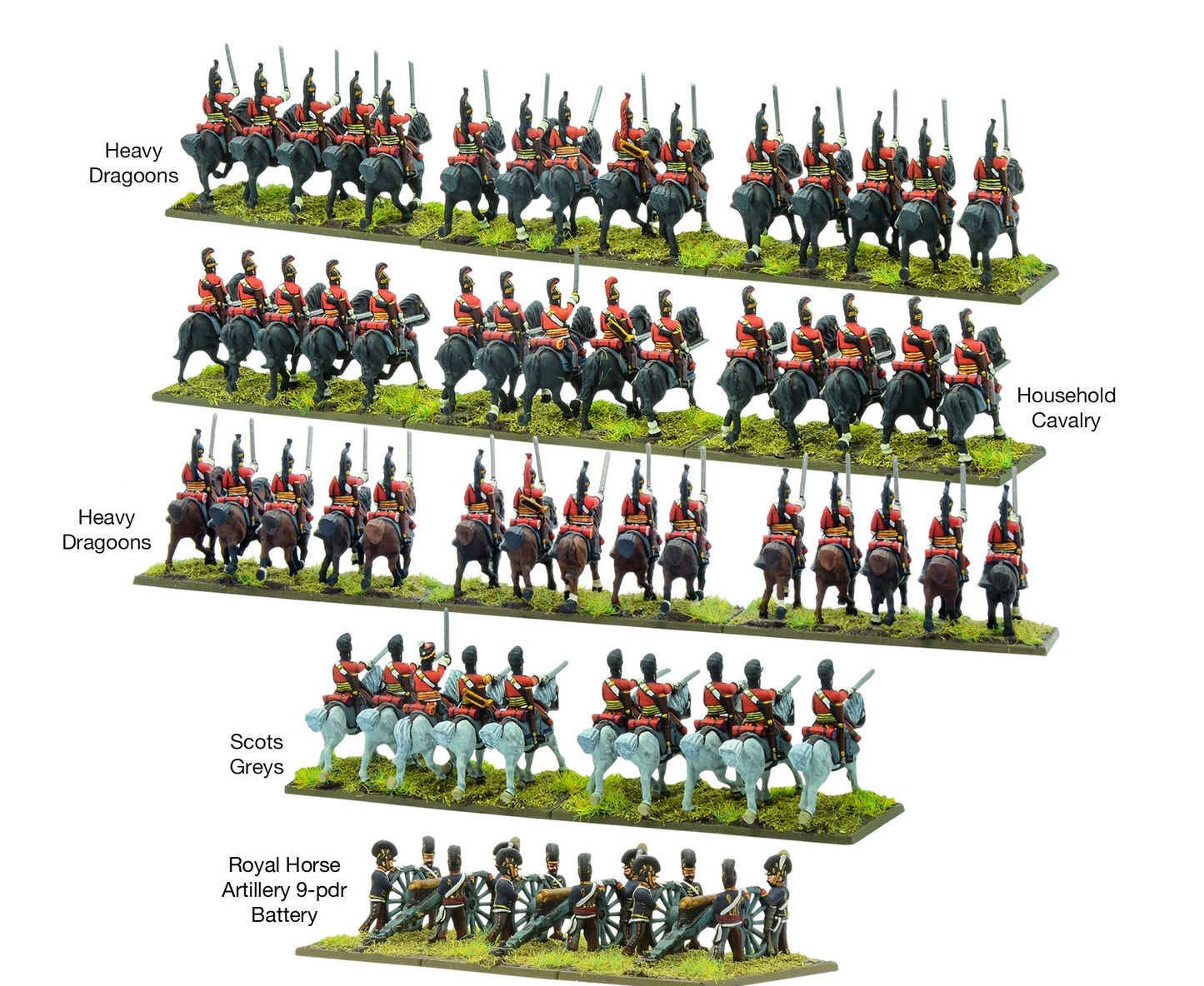 Black Powder Epic Battles: Waterloo - British Heavy Cavalry Brigade