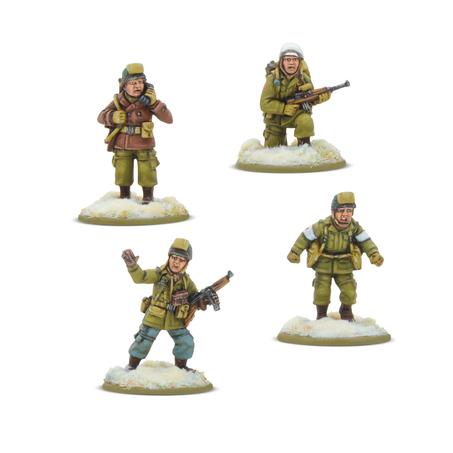 Bolt Action: US Airborne winter HQ