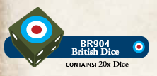 Flames of War: BR904 British LW Dice (x20)