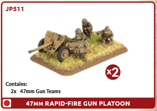 Flames of War: JP511 47mm Rapid-fire Gun Platoon (x2)
