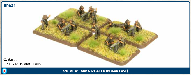 Flames of War: BR824 Vickers MMG Platoon (Pacific) (x4)