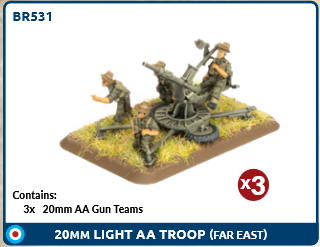 Flames of War: BR531 20mm Light AA Troop (x3)