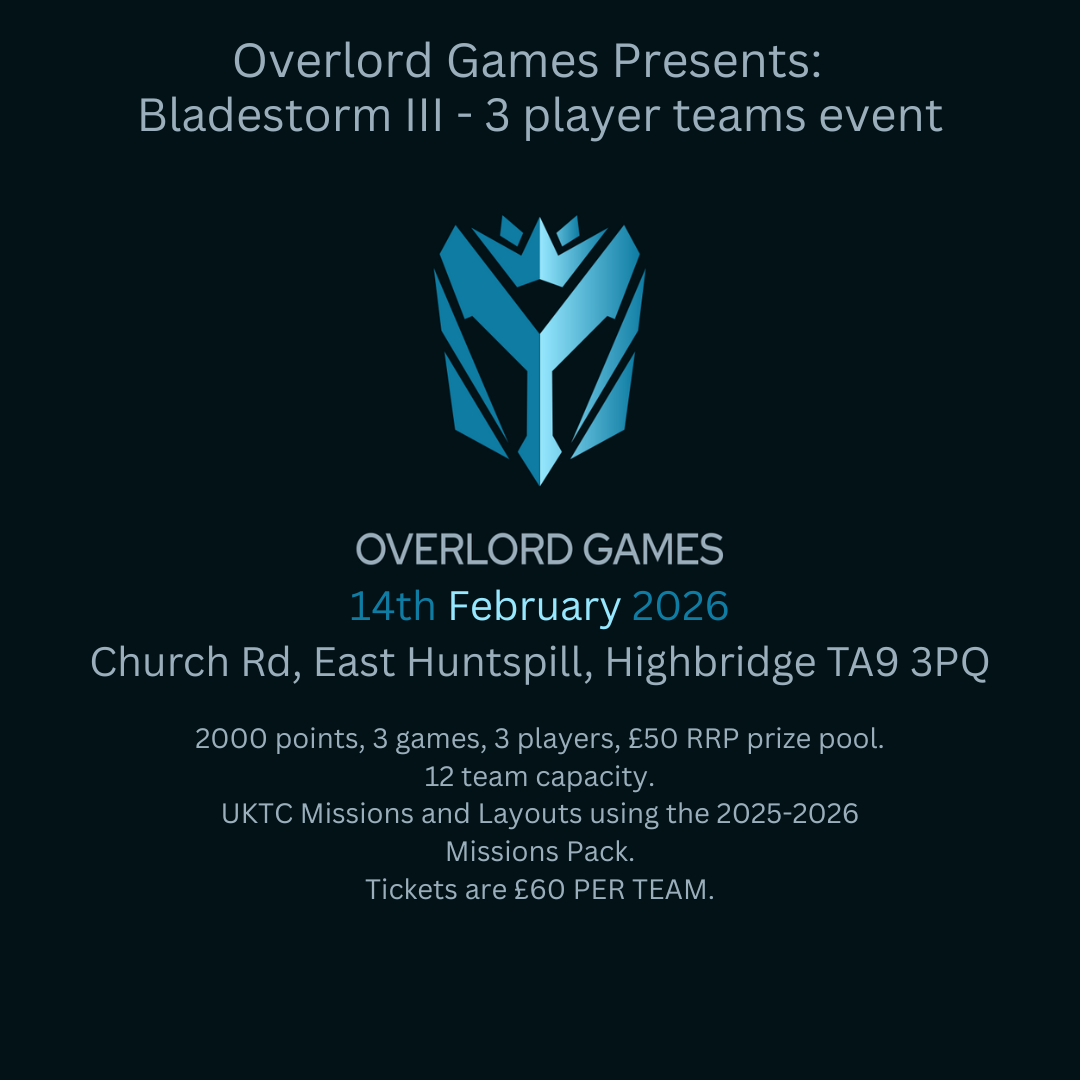 Bladestorm III - 2000 Points 40k 3 player Team Tournament
