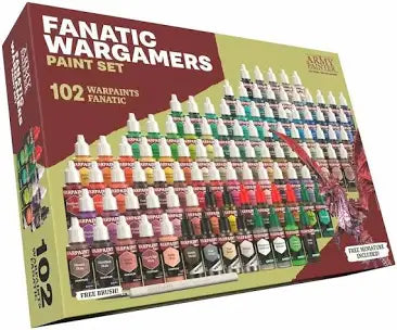 The Fanatic Wargamers Paint Set created by The Army Painter containing 102 different colours.