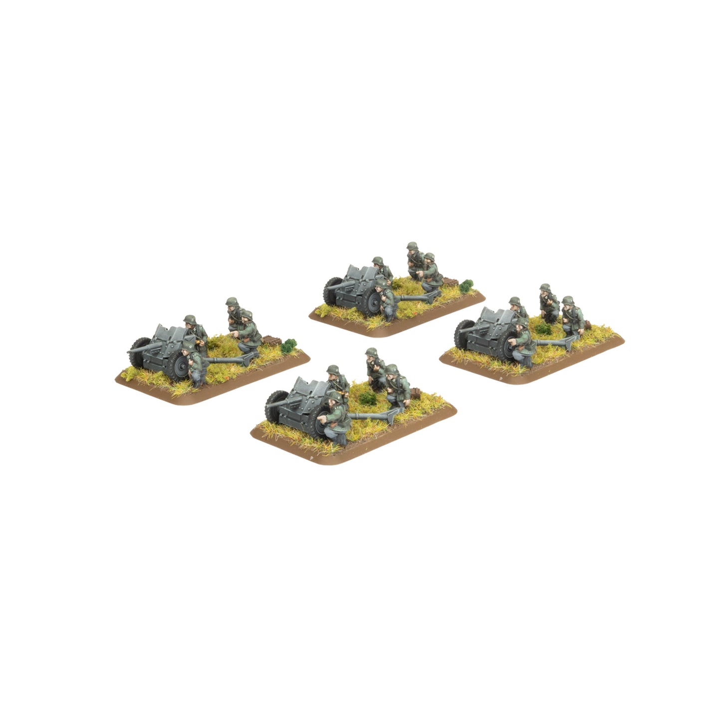 Flames of War: GBX204 3.7cm Tank Hunter Platoon (Early) (x4 guns Plastic)