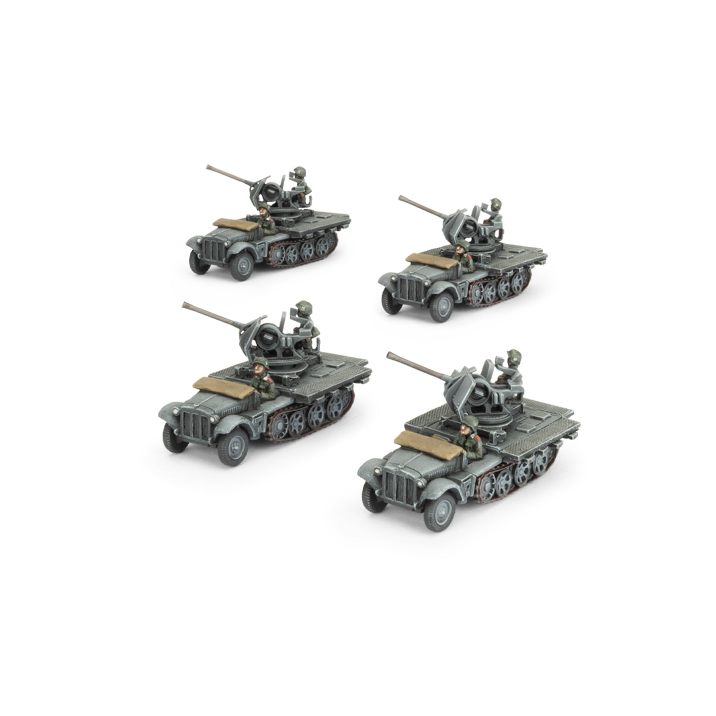 Flames of War: GBX211 Sd Kfz 10/4 (2cm) Light AA Platoon (x4)