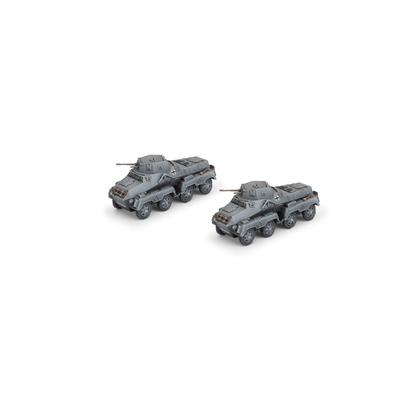 Flames of War: GE339 Sd Kfz 231 (8-rad) Heavy Scout Troop (x2)