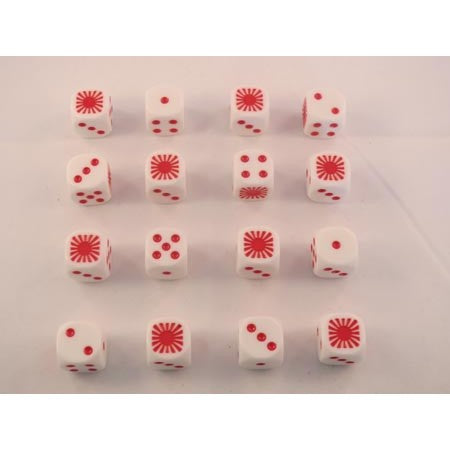 Imperial Japanese War Flag - Dice & Tin Set