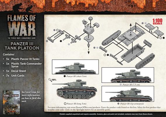 Flames of War: GBX105 Panzer III Platoon