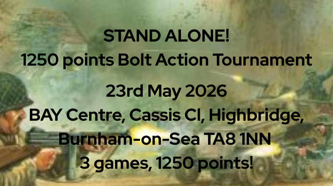 Stand Alone! Bolt Action Tournament