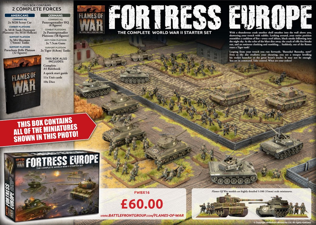 FWBX16 Flames of War - Fortress Europe Starter Set