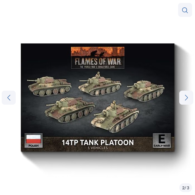 PBX16 Flames of War: 14TP Tank Platoon