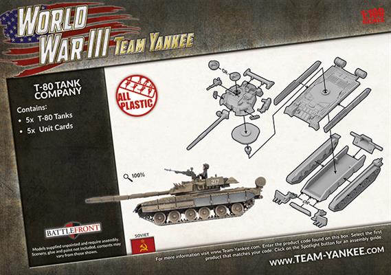 Team Yankee: TSBX21 T-80 Tank Company (Plastic)