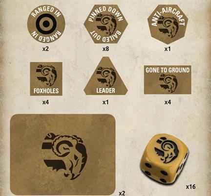 TD054 Italian Avanti Gaming Set (x20 Tokens, x2 Objectives, x16 Dice)
