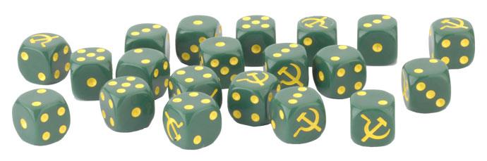TD035 Soviet Gaming Set (x20 Tokens, x2 Objectives, x16 Dice)