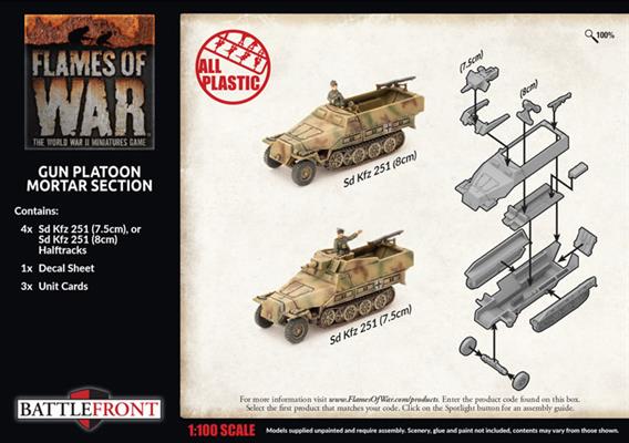 GBX177 Gun Platoon - Mortar Section (Plastic)