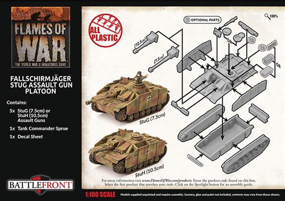 GBX143 Fallschirmjäger StuG Assault Gun Platoon (Plastic)