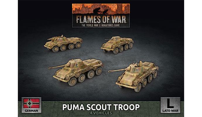 Flames of War: GBX172 Puma Scout Troop (Plastic)