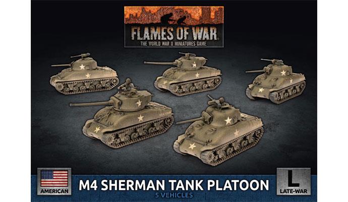Flames of War: UBX69 M4 Sherman Tank Platoon