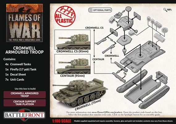 Flames of War: BBX57 Cromwell Armoured Troop (Plastic)
