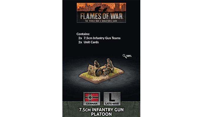 Flames of War: GE579 7.5cm Infantry Gun Platoon