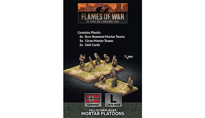 GE769 Fallschirmjager Mortar Platoons (Plastic)